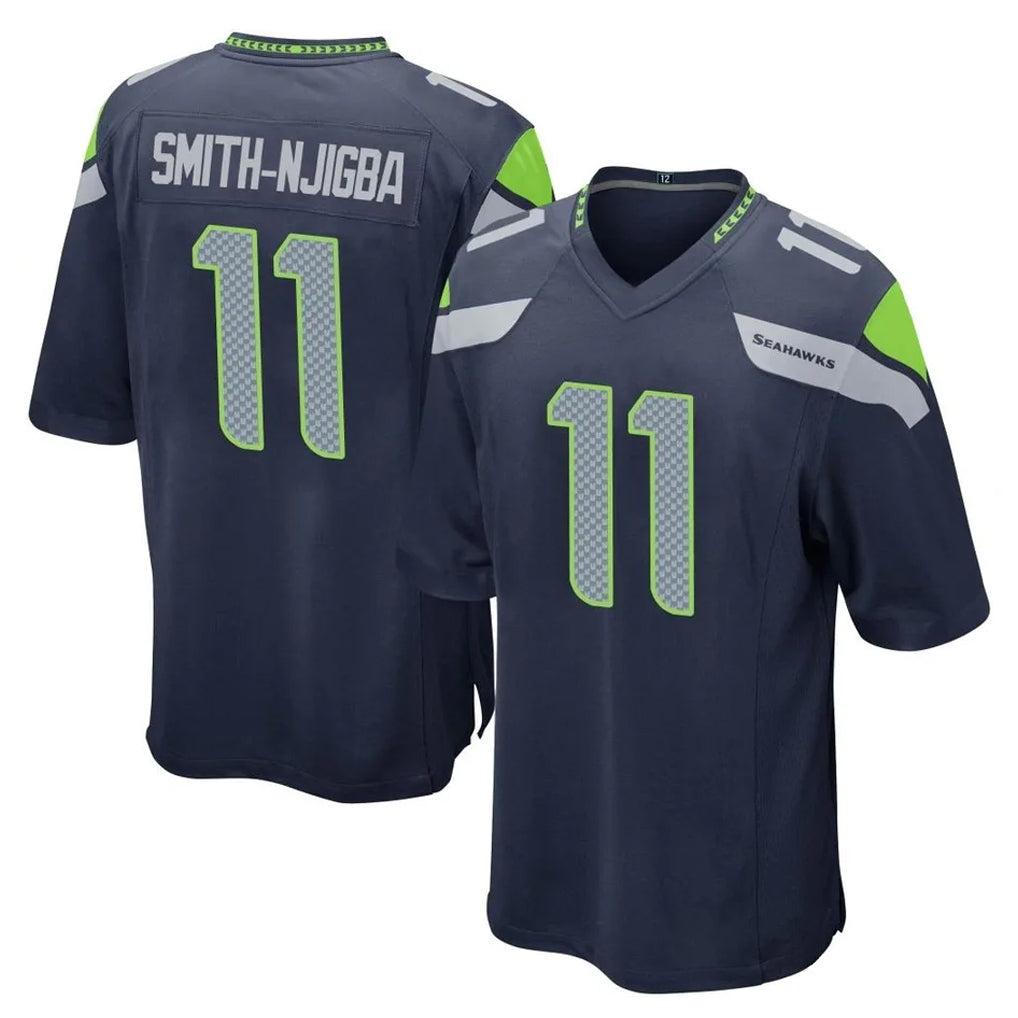 S.Seahawks #11 Jaxon Smith-Njigba Player Navy Home Game Odoa Stitched Jerseys