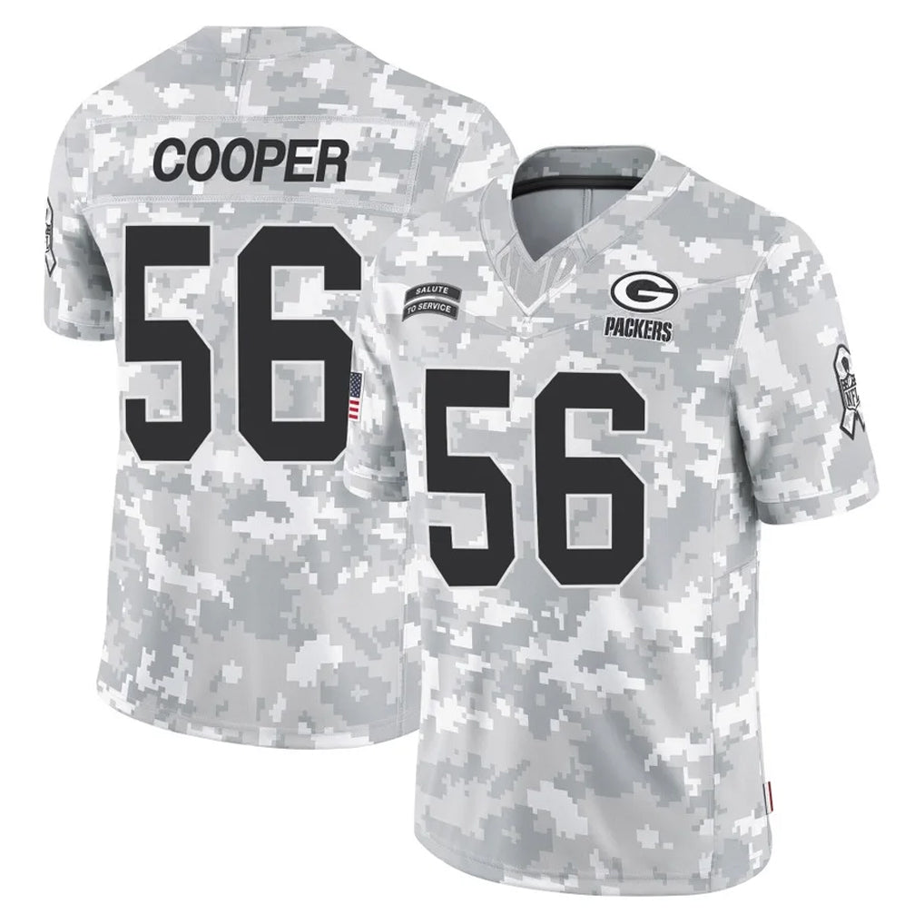 GB.Packers #56 Edgerrin Cooper Player Arctic Camo Salute To Service Limited Odoa Stitched Jerseys