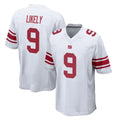 NY.Giants #9 Lsaiah Likely Player White Home Game Odoa Stitched Jerseys