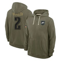 P.Eagles #2 Riq Woolen Player Olive Salute to Service Pullover Hoodies Limited Odoa Stitched Jerseys