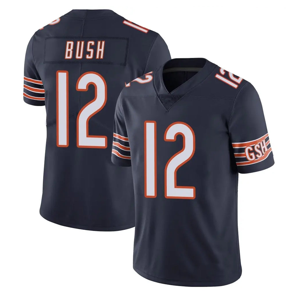 C.Bears #12 Devin Bush Player Navy Vapor Untouchable Limited Home Game Odoa Stitched Jerseys