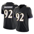 B.Ravens #92 Nnamdi Madubuike Player Black Vapor F.U.S.E. Limited Odoa Stitched Jerseys