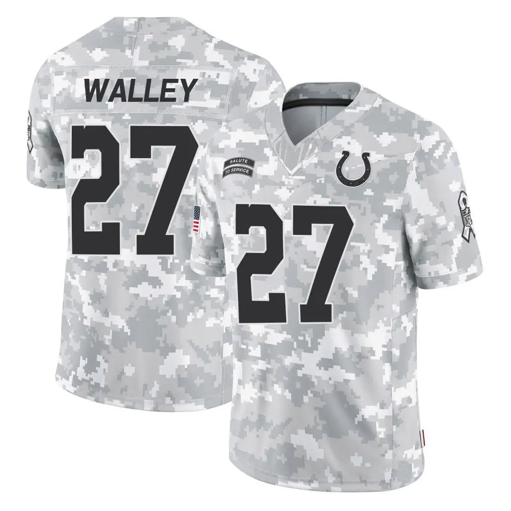 IN.Colts #27 Justin Walley Player Arctic Camo Salute To Service Limited Game Odoa Stitched Jerseys