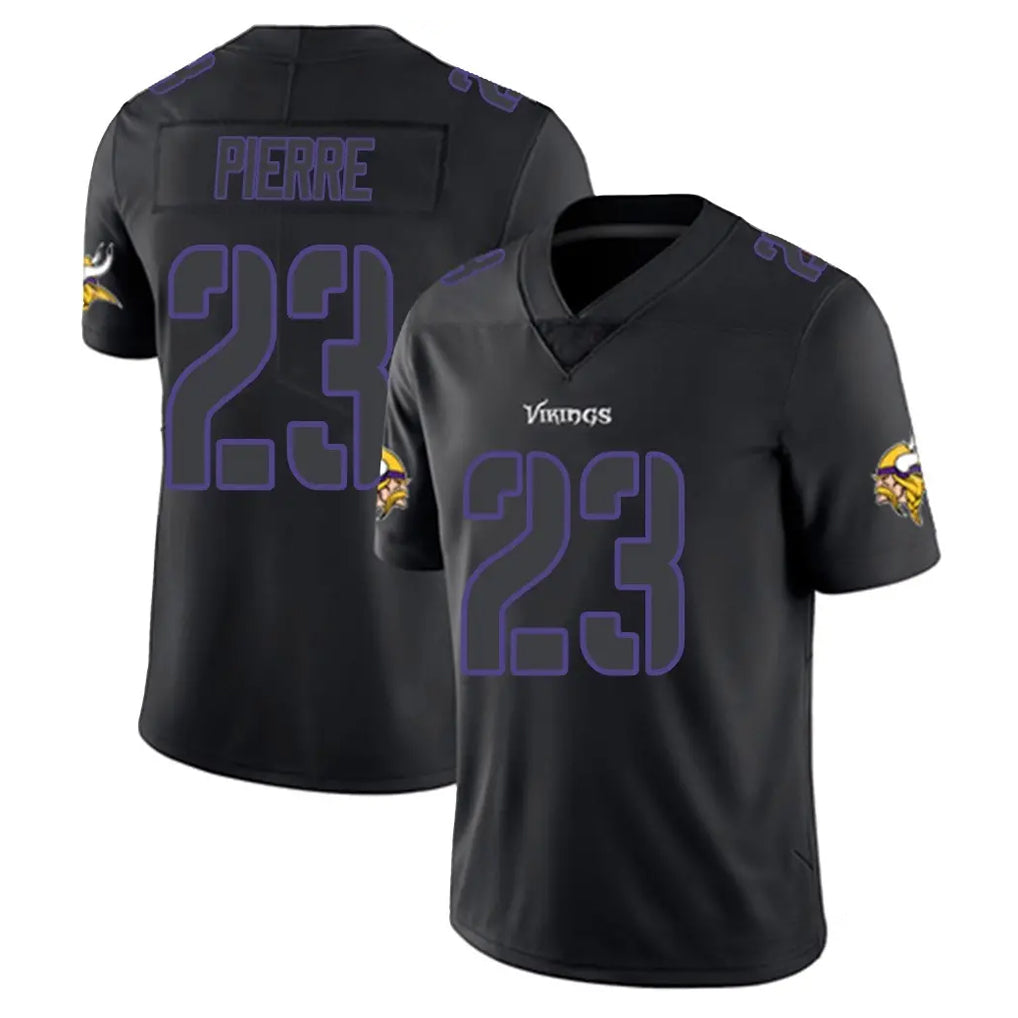 M.Vikings #23 James Pierre Player Black Impact LImited Home Game Odoa Stitched Jerseys