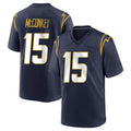 LA.Chargers #15 Ladd McConkey Player Navy Home Game Odoa Stitched Jerseys