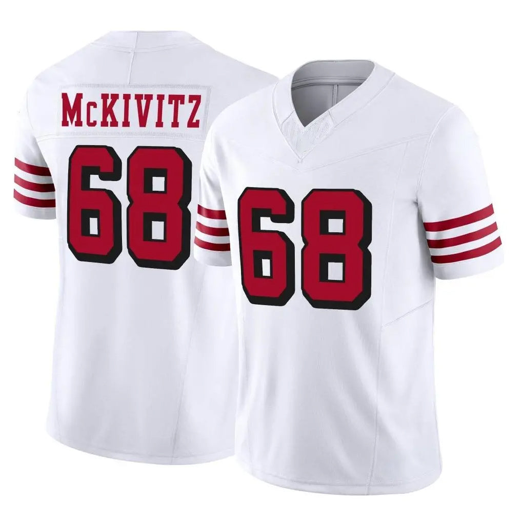 SF.49ers #68 Colton McKivitz Player White Limited Alternate Vapor F.U.S.E. Home Game Odoa Stitched Jerseys