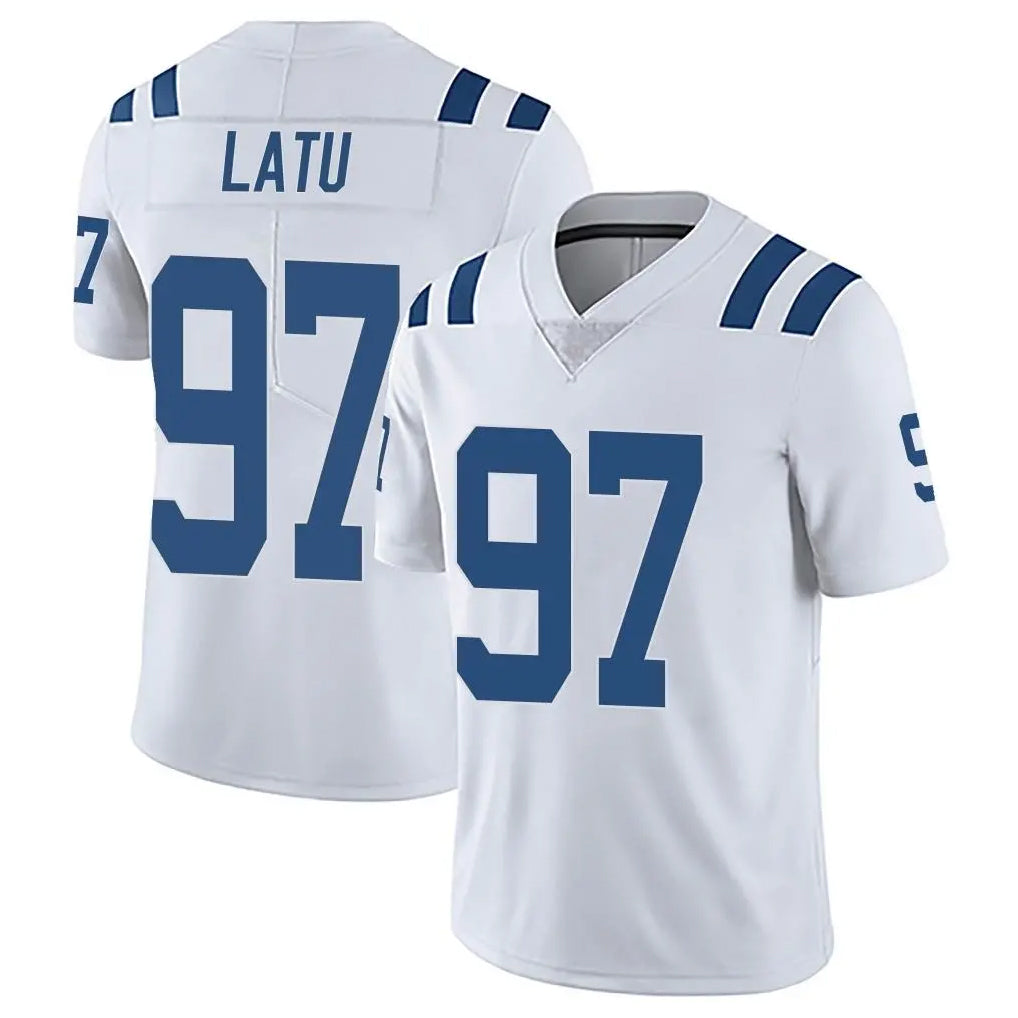 IN.Colts #97 Laiatu Latu Player White Limited Vapor Untouchable Home Game Odoa Stitched Jerseys