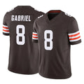 C.Browns #8 Dillon Gabriel Player Brown Vapor F.U.S.E. Limited Home Game Odoa Stitched Jerseys