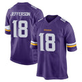 M.Vikings #18 Justin Jefferson Player Purple Home Game Odoa Stitched Jerseys