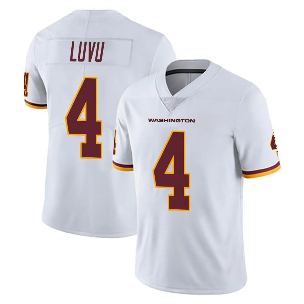 W.Commanders #4 Frankie Luvu Player White Limited Vapor Untouchable Home Game Odoa Stitched Jerseys