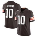 C.Browns #10 Quinshon Judkins Player Brown Color Vapor Untouchable Limited Home Game Odoa Stitched Jerseys