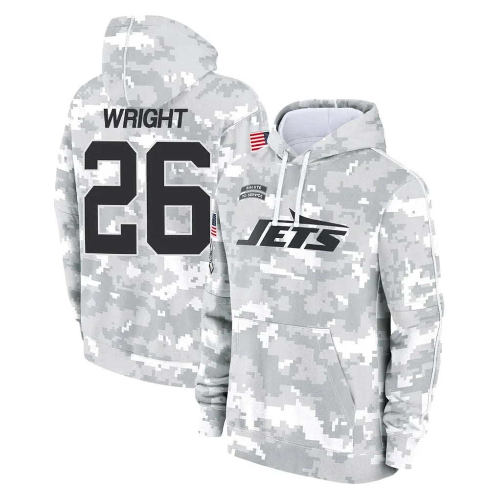 NY.Jets #26 Nahshon Wright Player Arctic Camo Salute to Service Pullover Hoodies Limited Game Odoa Stitched Jerseys