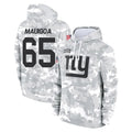 NY.Giants #65 Francis Mauigoa Player Arctic Camo Salute to Service Pullover Hoodies Limited Game Odoa Stitched Jerseys