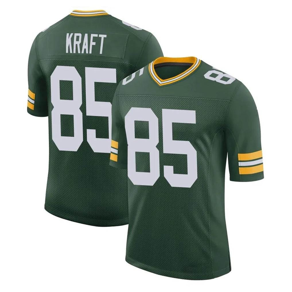 GB.Packers #85 Tucker Kraft Player Green Limited Classic Home Game Odoa Stitched Jerseys