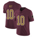 W.Commanders #10 Tress Way Player Burgundy Alternate Vapor Untouchable Home Game Odoa Stitched Jerseys