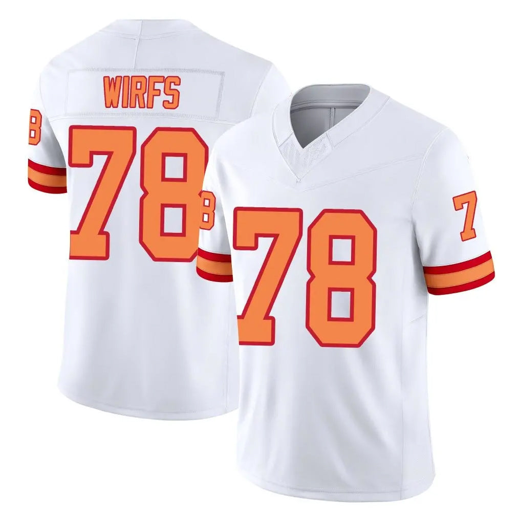 TB.Buccaneers #78 Tristan Wirfs Player White Limited '76 Vapor F.U.S.E. Home Game Odoa Stitched Jerseys