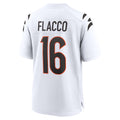 C.Bengals #16 Joe Flacco Player White Home Game Odoa Stitched Jerseys