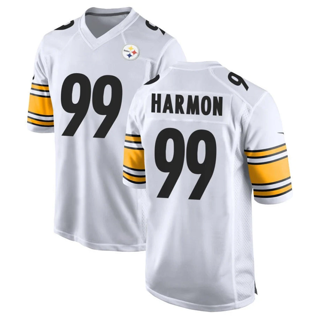 P.Steelers #99 Derrick Harmon Player White Home Game Odoa Stitched Jerseys