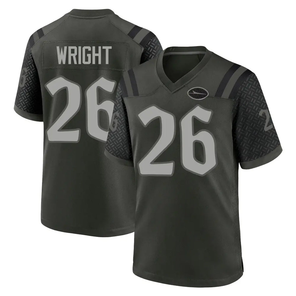 NY.Jets #26 Nahshon Wright Player Green 2025 Rivalries Collection Home Game Odoa Stitched Jerseys