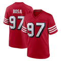 SF.49ers #97 Nick Bosa Player Red Limited Alternate Home Game Odoa Stitched Jerseys