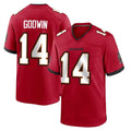 TB.Buccaneers #14 Chris Godwin Jr. Player Red Home Game Odoa Stitched Jerseys