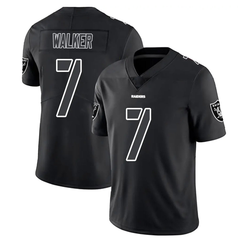 LV.Raiders #7 Quay Walker Player Black Limited Black Impact Home Game Odoa Stitched Jerseys