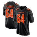 C.Bengals #64 Ted Karras Player Black Fashion Game Odoa Stitched Jerseys