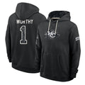 KC.Chiefs #1 Xavier Worthy Player 2026 Black Logo Pullover Hoodies Limited Game Stitched Jerseys
