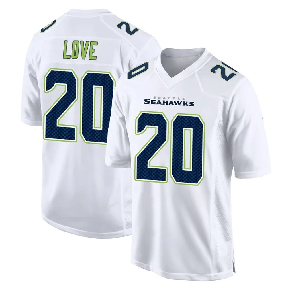 S.Seahawks #20 Julian Love Player White Tundra Fashion Home Game Odoa Stitched Jerseys