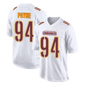 W.Commanders #94 Daron Payne Player White Tundra Fashion Home Game Odoa Stitched Jerseys