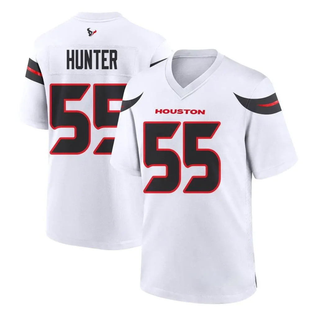 H.Texans #55 Danielle Hunter Player White Home Game Odoa Stitched Jerseys