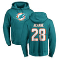 M.Dolphins #28 De'Von Achane Player Aqua LOGO Pullover Hoodies Limited Odoa Stitched Jerseys