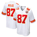 KC.Chiefs #87 Travis Kelce Player White Home Game Odoa Stitched Jerseys