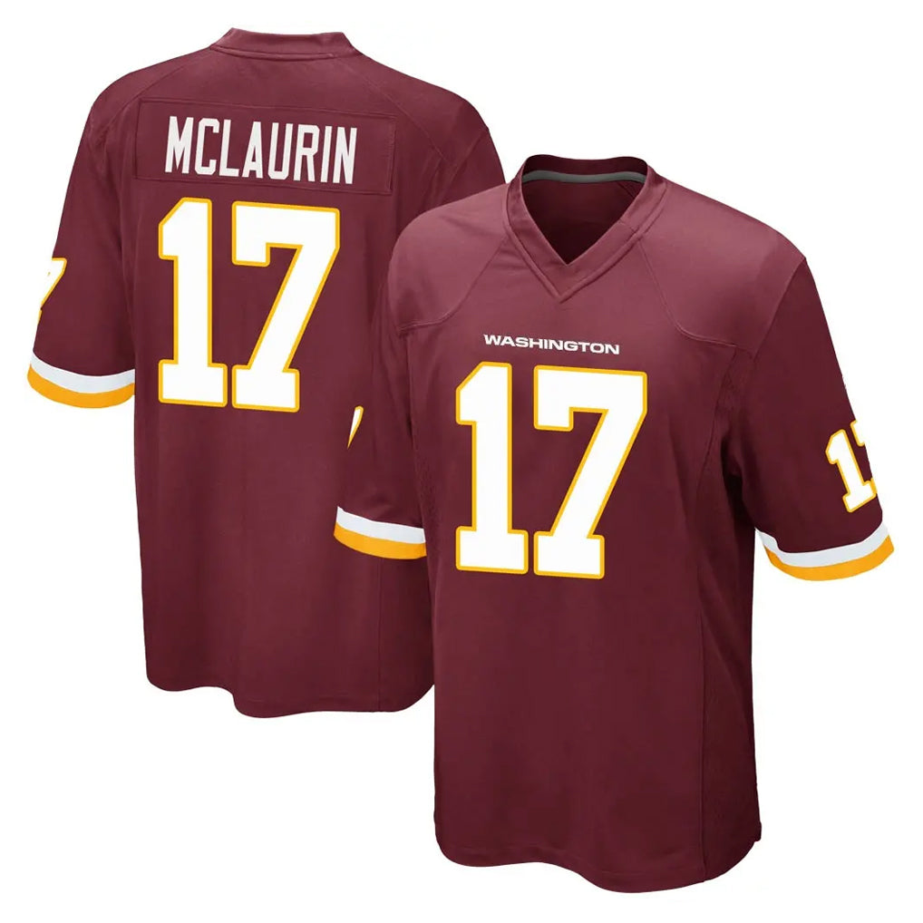 W.Commanders #17 Terry Mclaurin Player Burgundy Team Color Home Game Odoa Stitched Jerseys