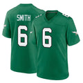 P.Eagles #6 DeVonta Smith Player Green Kelly Alternate Home Game Odoa Stitched Jerseys