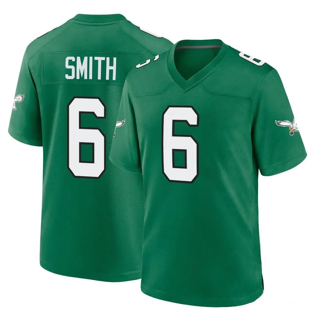 P.Eagles #6 DeVonta Smith Player Green Kelly Alternate Home Game Odoa Stitched Jerseys