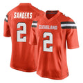 C.Browns #2 Shedeur Sanders Player Orange Home Game Odoa Stitched Jerseys