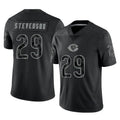 C.Bears #29 Tyrique Stevenson Player Black REFLECTIVE Limited Game Odoa Stitched Jerseys