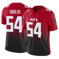 A.Falcons #54 Brandon Dorlus Player Red Vapor F.U.S.E. Limited Home Game Odoa Stitched Jerseys
