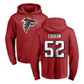 A.Falcons #52 Samson Ebukam Player Red Pullover Hoodies Home Game Odoa Stitched Jerseys