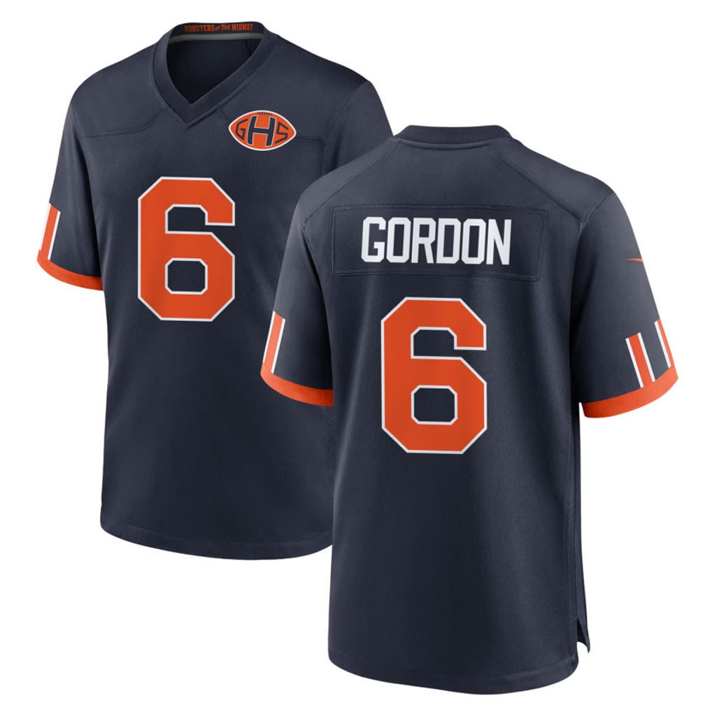 C.Bears #6 Kyler Gordon Player Navy 2026 Rivalries Collection Home Game Odoa Stitched Jerseys
