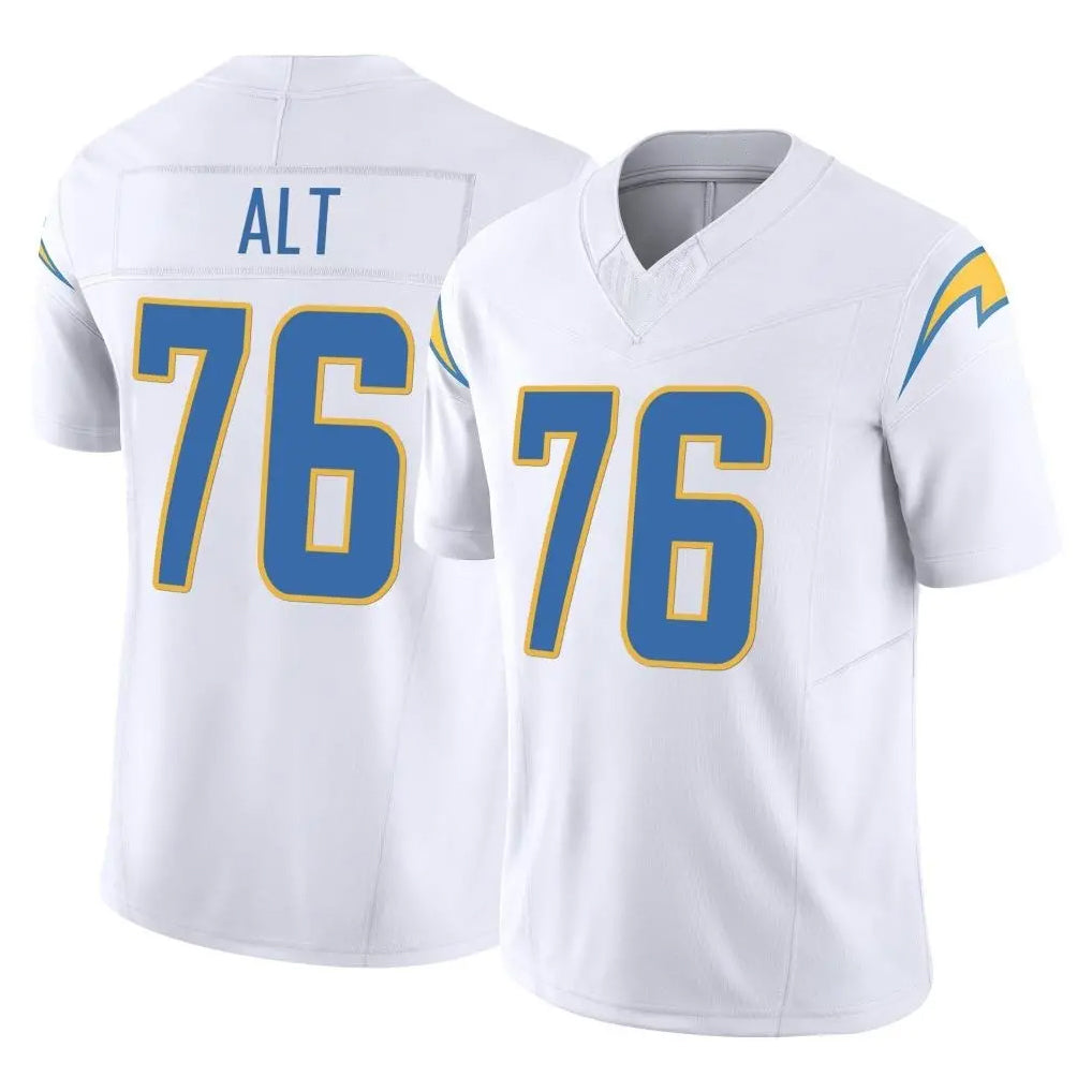 LA.Chargers #76 Joe Alt Player White Limited Vapor F.U.S.E. Home Game Odoa Stitched Jerseys