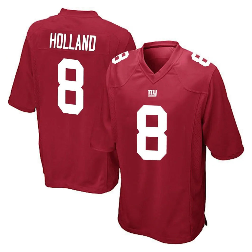 NY.Giants #8 Jevon Holland Player Red Home Game Odoa Stitched Jerseys