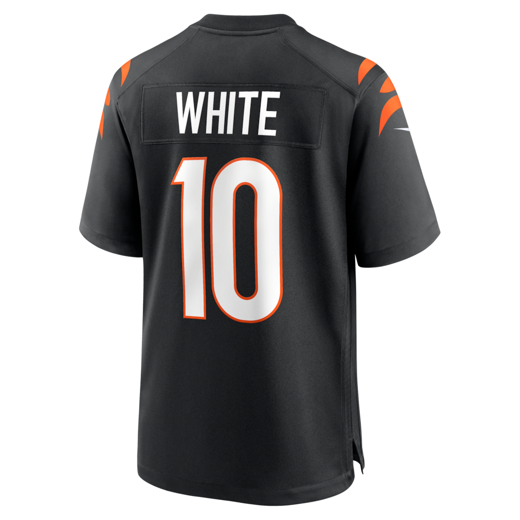 Odoa C.Bengals #10 Mike White Black Team Game Jersey