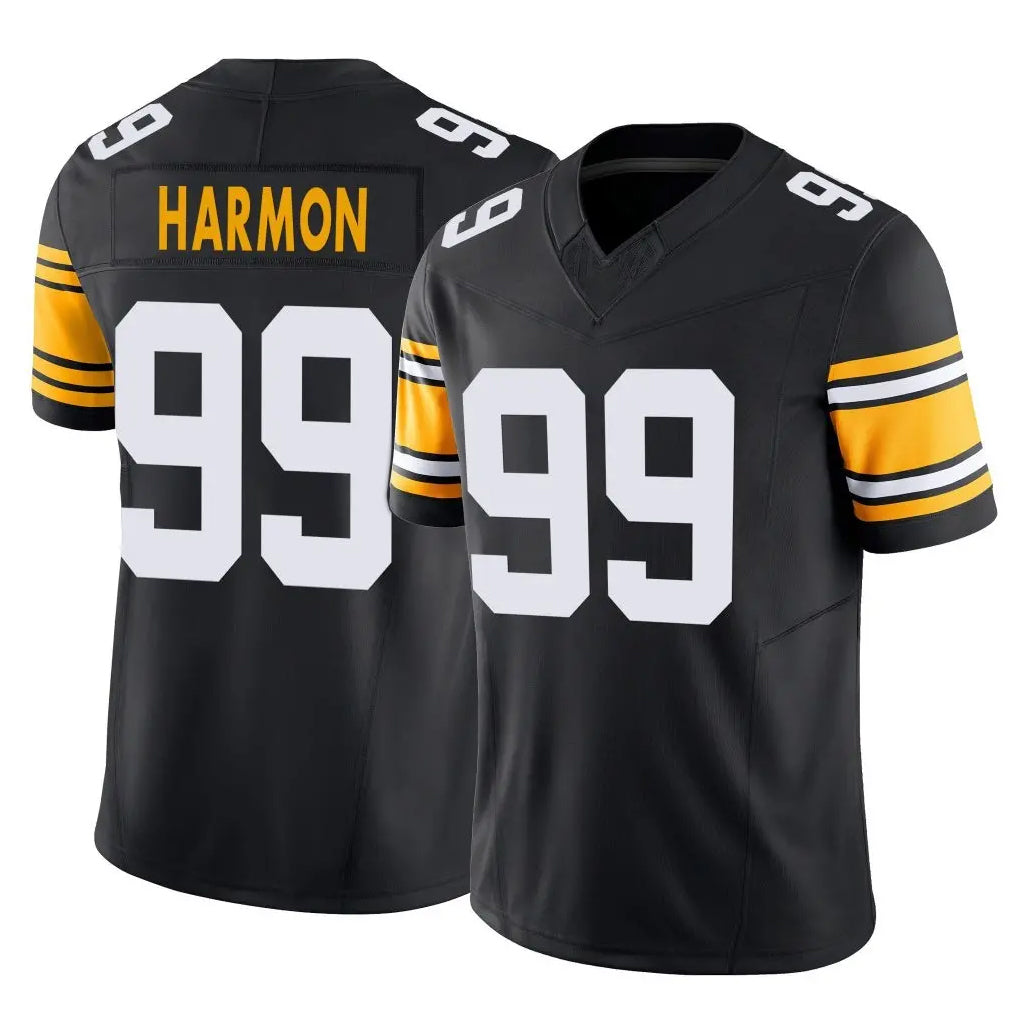P.Steelers #99 Derrick Harmon Player Black Limited Alternate Vapor F.U.S.E. Home Game Odoa Stitched Jerseys