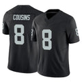 LV.Raiders #8 Kirk Cousins Player Black Limited Vapor F.U.S.E. Home Game Odoa Stitched Jerseys