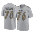 P.Steelers #76 Troy Fautanu Player Gray Atmosphere Fashion Home Game Odoa Stitched Jerseys