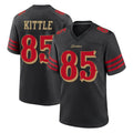 SF.49ers #85 George Kittle Player Black Rivalries Collection Home Game Odoa Stitched Jerseys