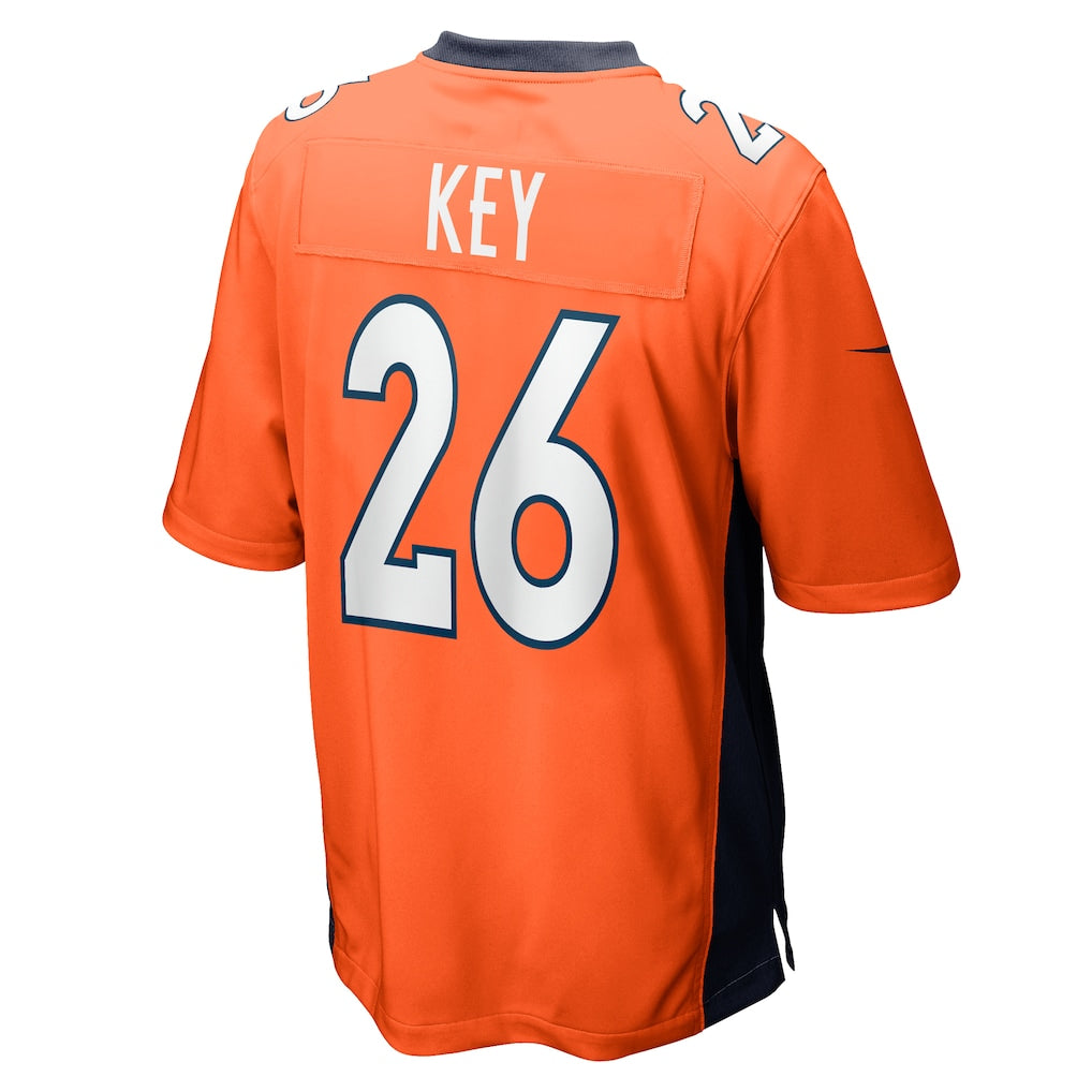 Odoa D.Broncos #26 Devon Key Orange player Game Jersey