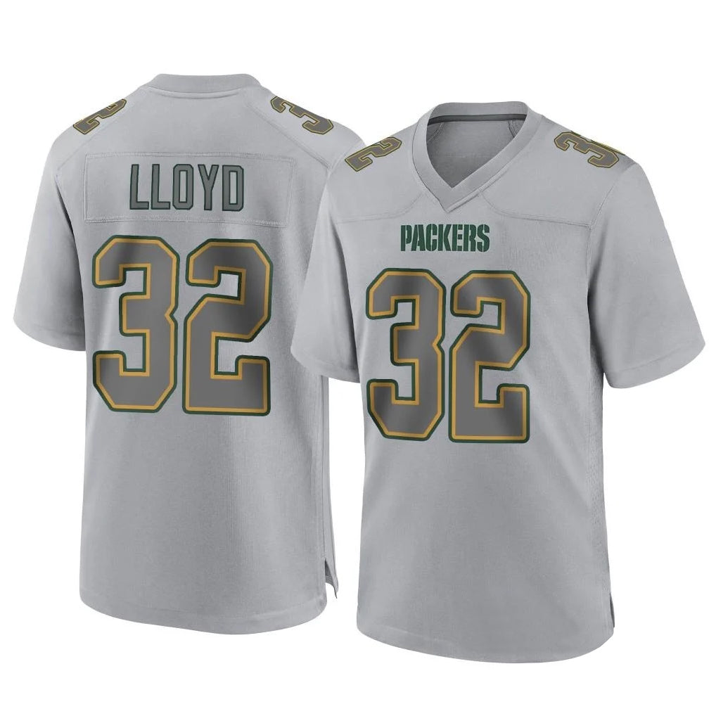 GB.Packers #32 MarShawn Lloyd Player Gray Atmosphere Fashion Home Game Odoa Stitched Jerseys